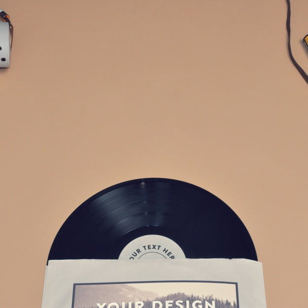 Vynil Mock Up Template Psd