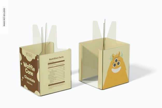 Waffle Cone Stands Mockup Psd