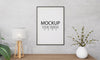 Wall Art Or Picture Frame In Living Room Mockup Psd