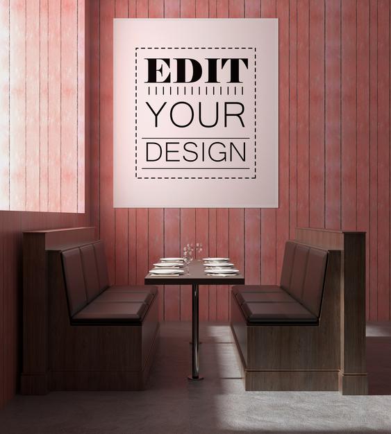 Wall Art Or Picture Frame In Living Room Mockup Psd