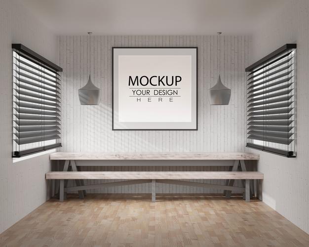 Wall Art Or Picture Frame In Modern Room Mockup Psd