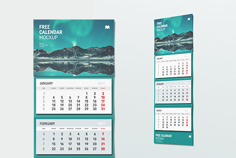 Wall Calendar Mockup