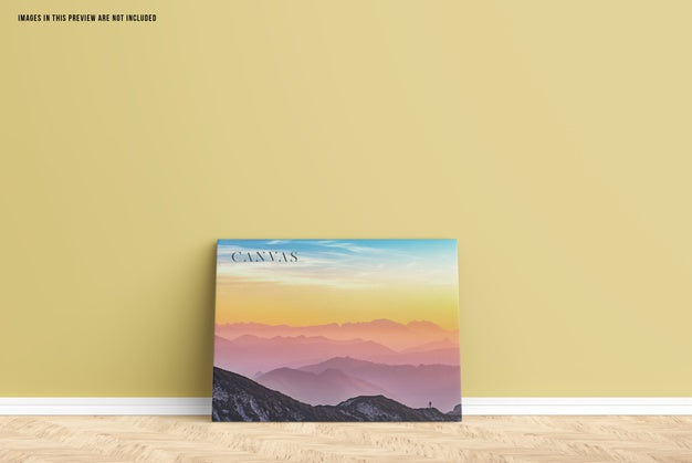 Wall Canvas Mockup Psd