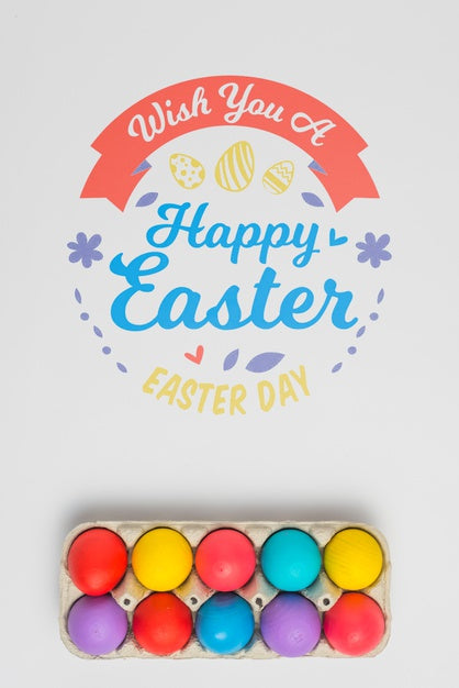 Wall Mockup Easter Concept Psd