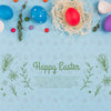 Wall Mockup Easter Concept Psd