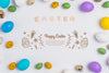 Wall Mockup Easter Concept Psd