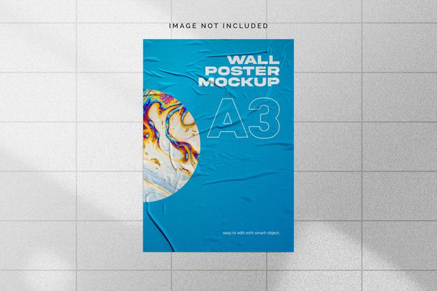 Wall Poster Mockup Psd