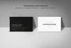 Wall Supported Bussiness Cards Mock Up Psd