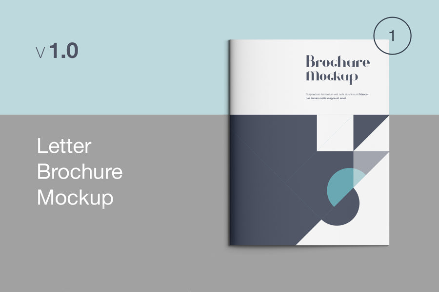 4 x Clean Letter Brochure Mockup