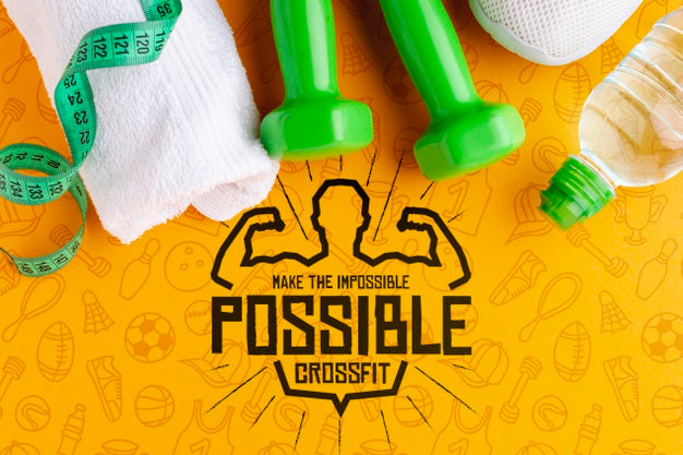 Water And Fitness Equipment For Training Psd