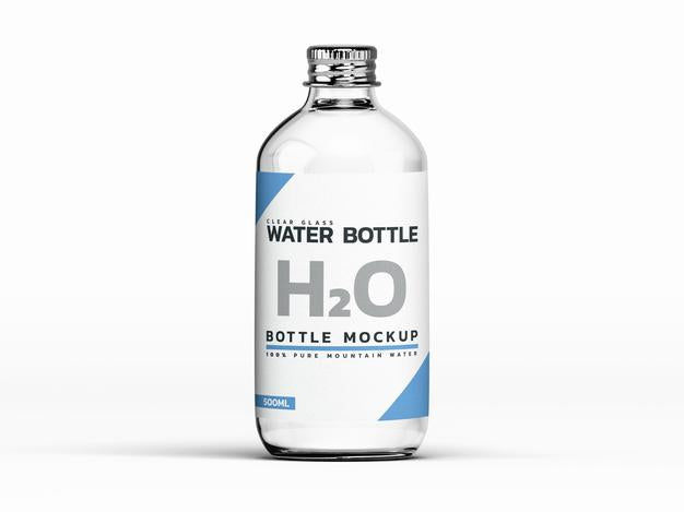 Water Bottle Mockup Template Psd