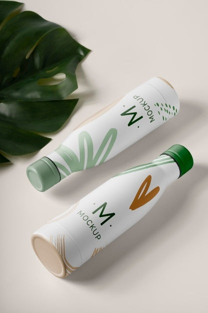 Water Drop Bottle Mockup Design Psd