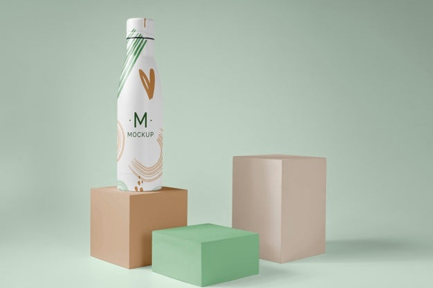 Water Drop Bottle Mockup Design Psd