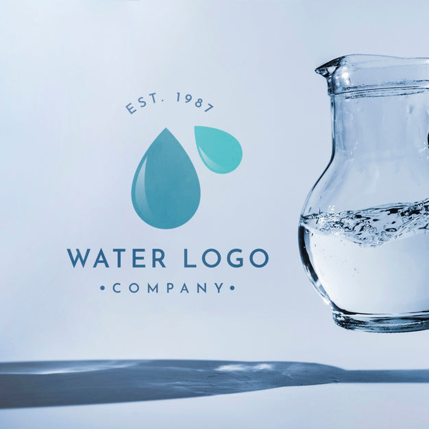 Water Logo Mockup On Copyspace Psd