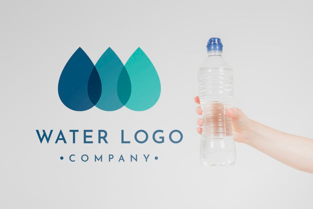 Water Logo Mockup On Copyspace Psd