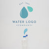 Water Logo Mockup On Copyspace Psd