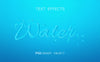 Water Text Effect Mock-Up Psd