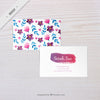 Watercolor Flowers Corporative Card Mockup Psd