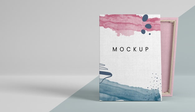 Watercolor Painting On Canvas Psd