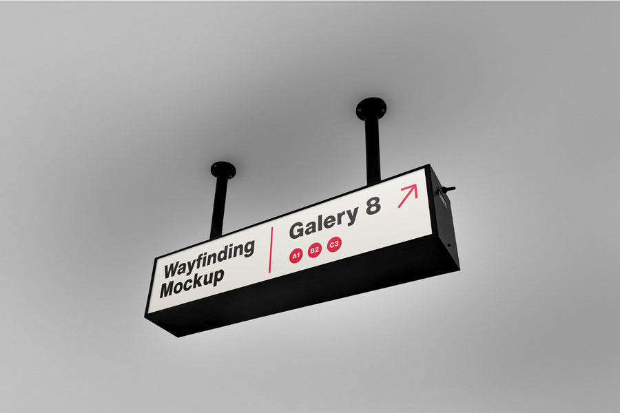 Wayfinding Rectangle Mockup