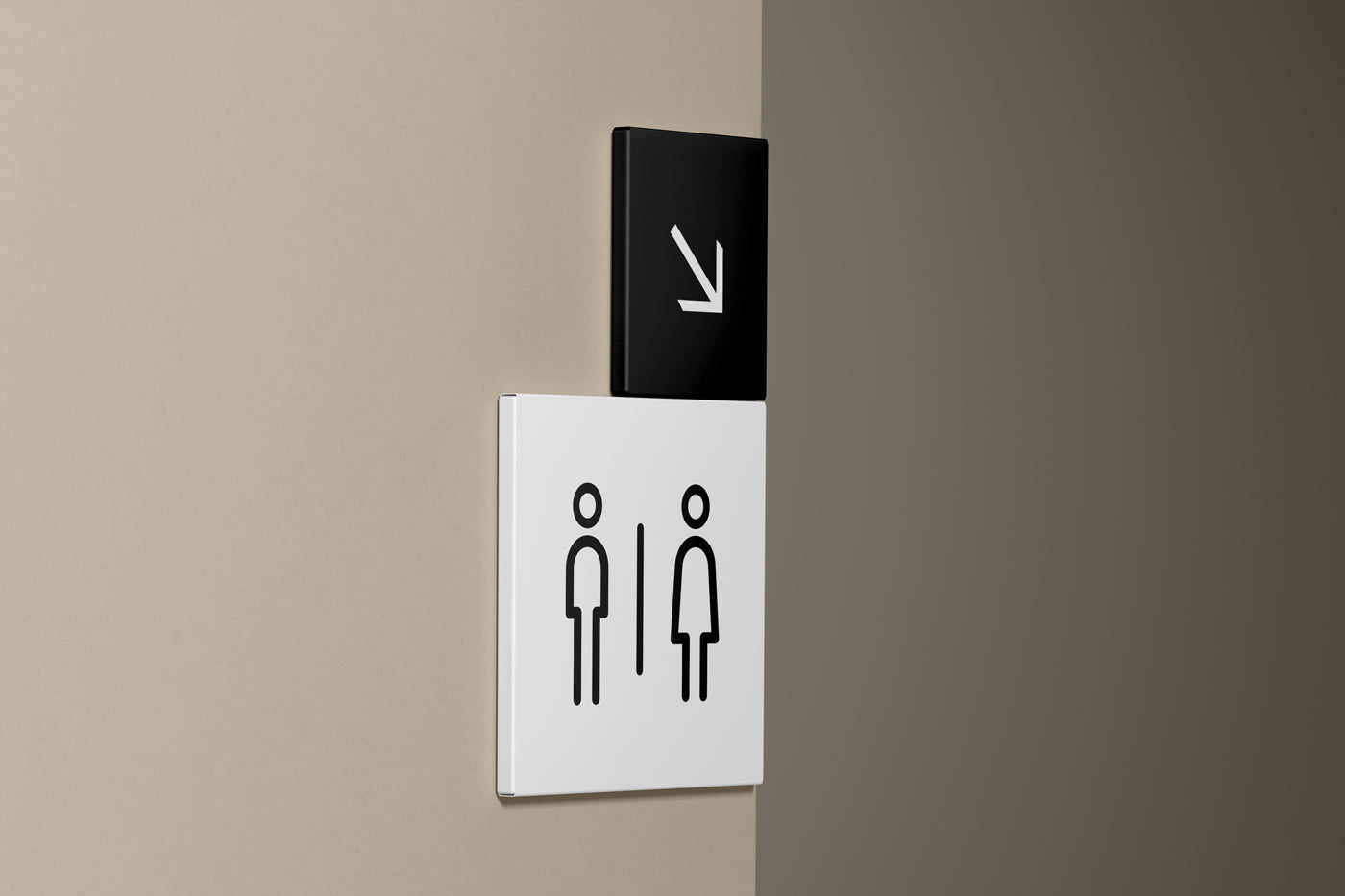 Wayfinding Square Mockup