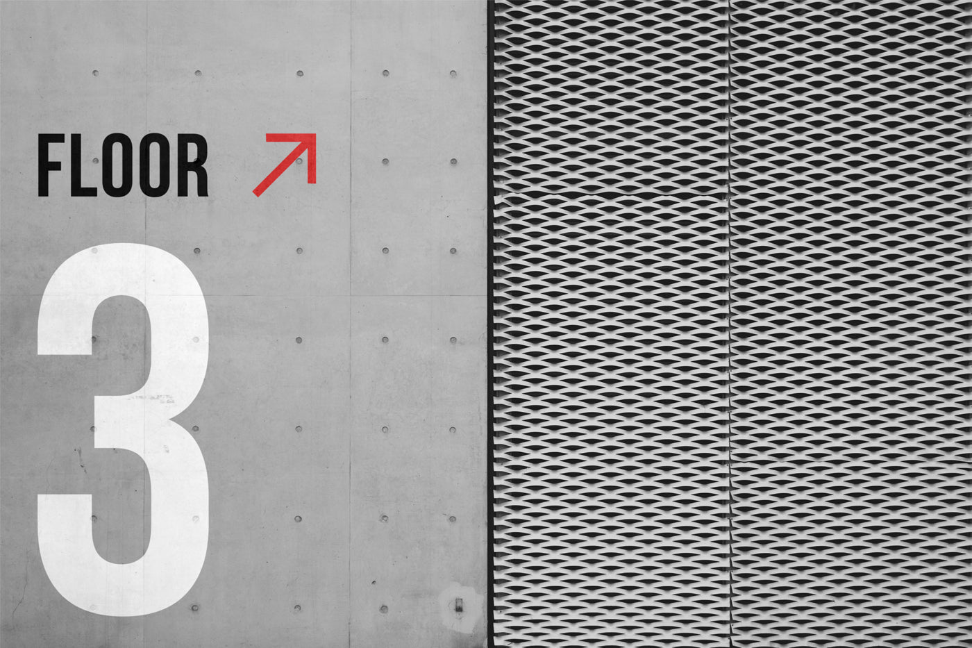 Wayfinding Wall Mockup