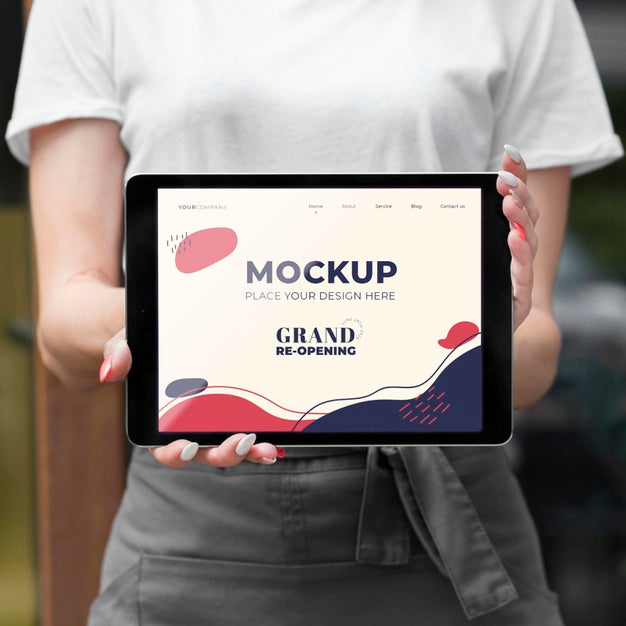 We Are Open Concept Mock-Up Psd