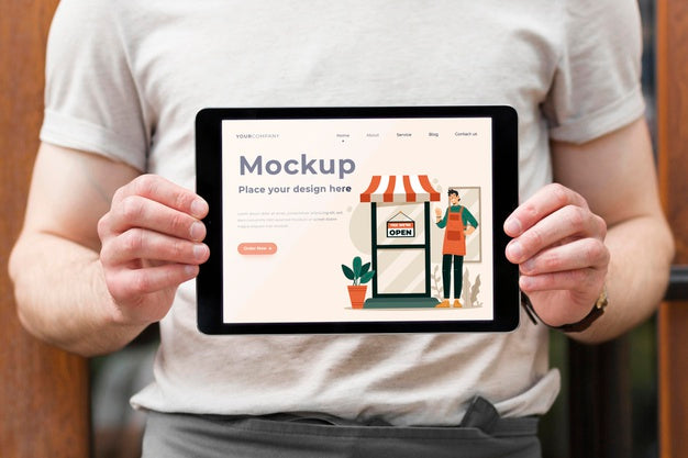 We Are Open Concept Mock-Up Psd