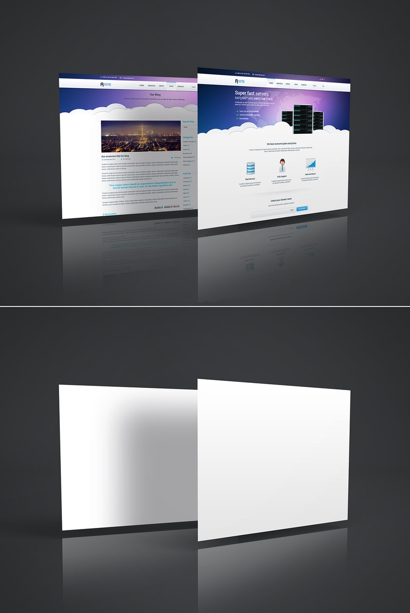 Web Page Psd Mockup