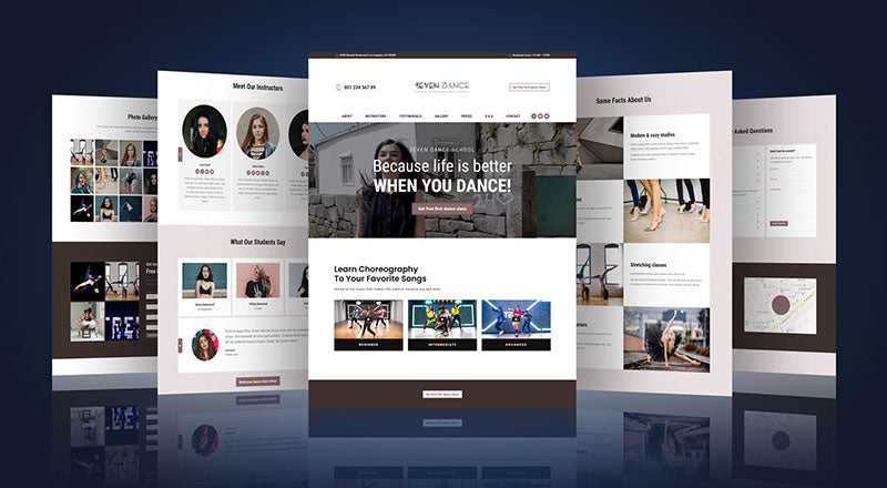 Web Theme / Website Presentation Mockup Psd