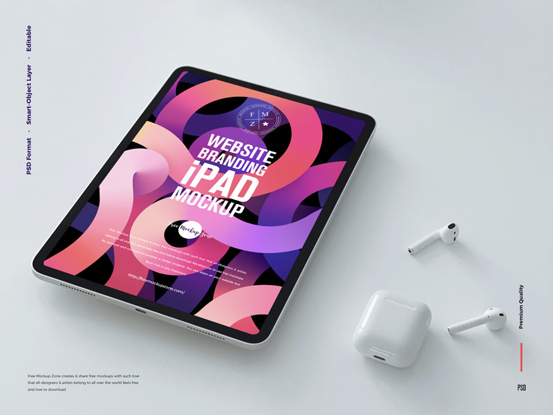 Website Branding Ipad Mockup