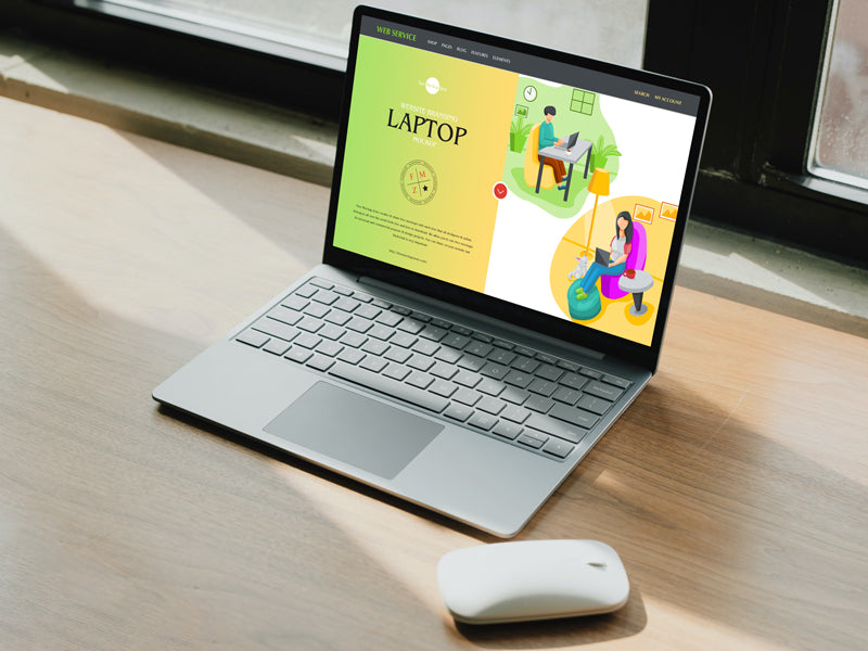 Website Branding Laptop Mockup