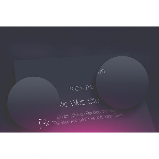 Website Screen Mock Up Design Psd