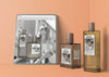 Website With Perfume Beside Perfume Bottles Psd