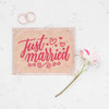 Wedding Concept Mock-Up With Flower Psd