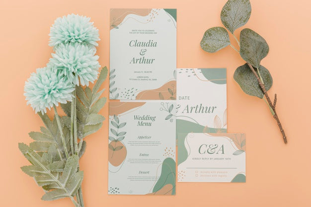 Wedding Invitation Arrangement Psd
