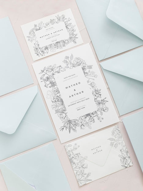 Wedding Invitation Decoration Psd