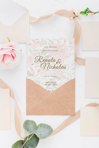 Wedding Invitation Mock-Up Psd