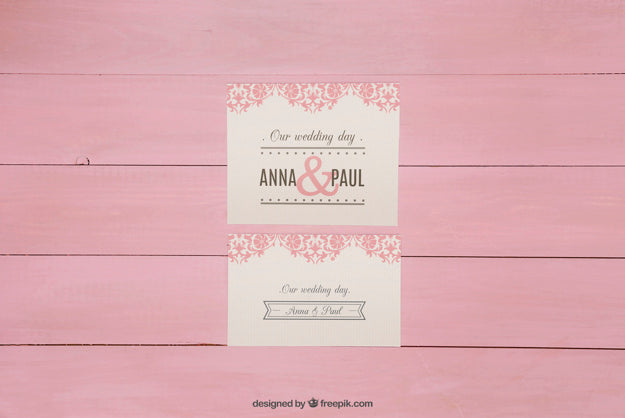 Wedding Invitation Mockup Psd