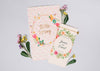 Wedding Invitation Mockup With Floral Concept Psd