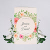 Wedding Invitation Mockup With Floral Concept Psd