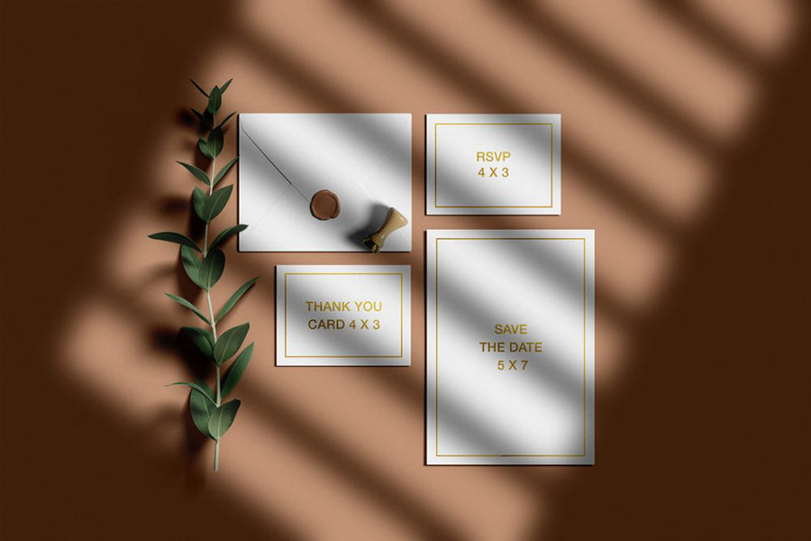 Wedding Invitation Suite Mockup