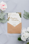 Wedding Invitation With Leaves Mock-Up Psd