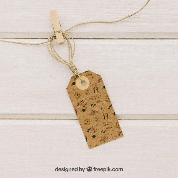 Wedding Mock Up Design With Label Psd