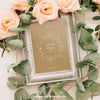 Wedding Mock Up With Frame, Flowers And Leaves Psd