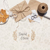 Wedding Paper Envelope With Weeding Rings Psd