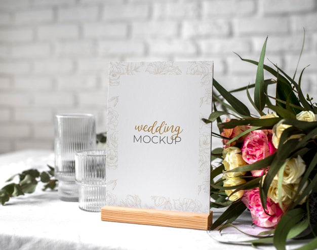Wedding Table Display Mock-Up Psd