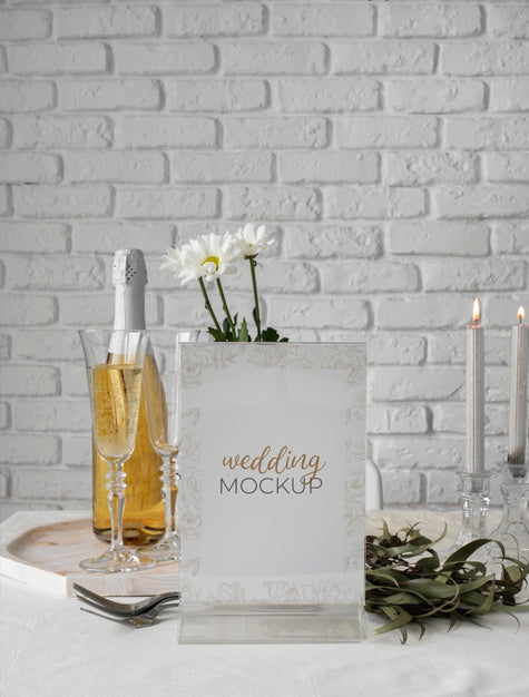 Wedding Table Display Mock-Up Psd