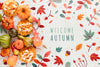 Welcome Autumn Calligraphy And Natural Decor Psd