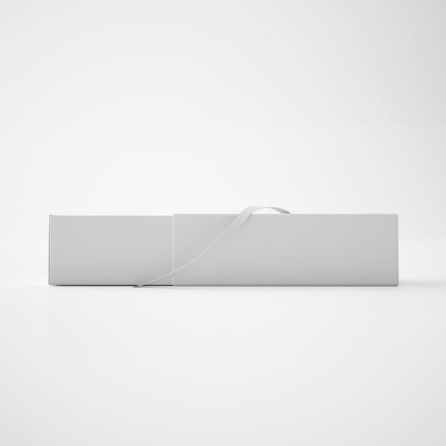 White Box With Ribbon Psd